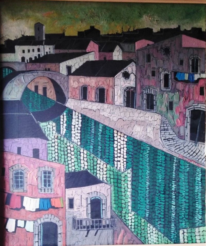 Marcello Piacentini - Scorcio di Paese.