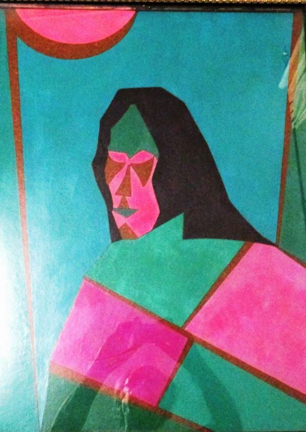 Corrado Cicognani : Mia madre  (1972)  - Acrilico su masonite, - Asta Asta a tempo di Arte Moderna e Contemporanea  - Fabiani Arte