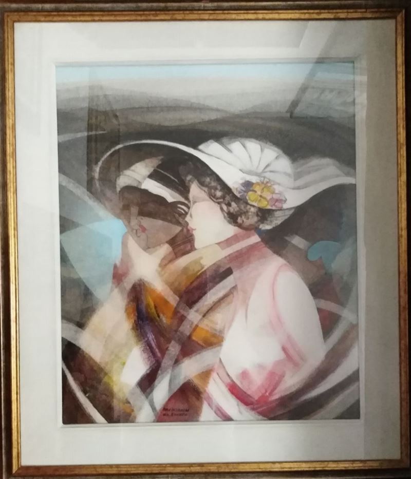 Franco Brescianini Brescianini da Rovato - Donna con Cappello