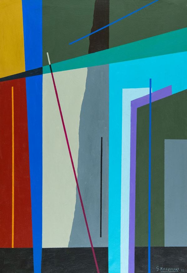 Giovanni Korompay : Venezia  (1972)  - Olio su tela - Asta Asta 81 di Arte Moderna e Contemporanea - Fabiani Arte