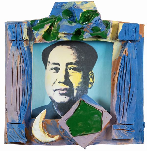 Giosetta Fioroni : Mao  (2007)  - Tecnica mista e terracotta dipinta - Asta Asta 81 di Arte Moderna e Contemporanea - Fabiani Arte