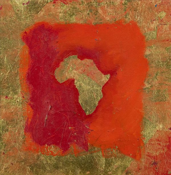 Gianni Dorigo : Africa  (1991)  - Olio e foglia oro su tela - Asta Asta 81 di Arte Moderna e Contemporanea - Fabiani Arte