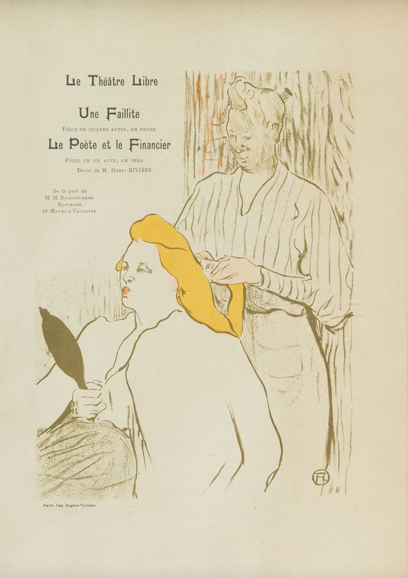 Henri Toulouse Lautrec - La Voiffeuse For le Theatre Libre
