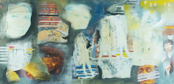 Raffaello Di Vecchio : Senza titolo  (1967)  - Tecnica mista su tela - Asta Asta 81 di Arte Moderna e Contemporanea - Fabiani Arte