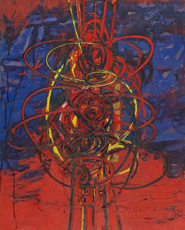 Roberto Crippa : Spirale  (1957)  - Olio su tavola - Asta Asta 81 di Arte Moderna e Contemporanea - Fabiani Arte