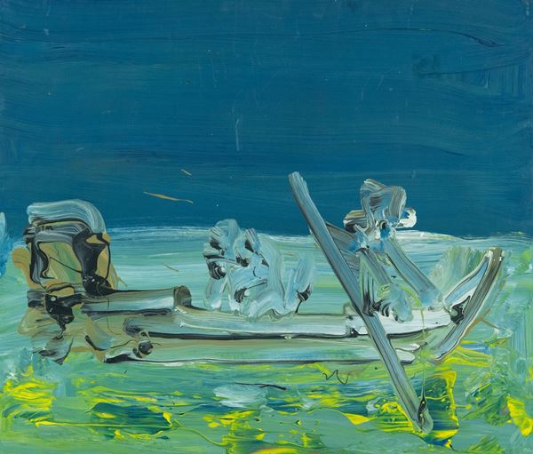 Giampaolo Berto : In laguna  (2002)  - Olio su tavola - Asta Asta 81 di Arte Moderna e Contemporanea - Fabiani Arte
