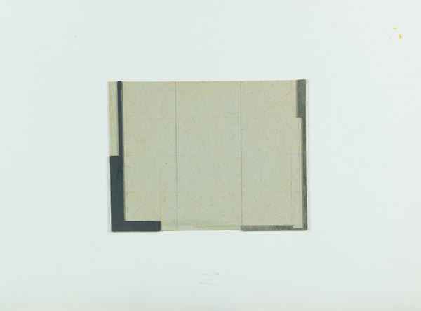 Gianfranco Pardi : Progetto  (1979)  - Collage e tecnica mista su cartoncino - Asta Asta 81 di Arte Moderna e Contemporanea - Fabiani Arte