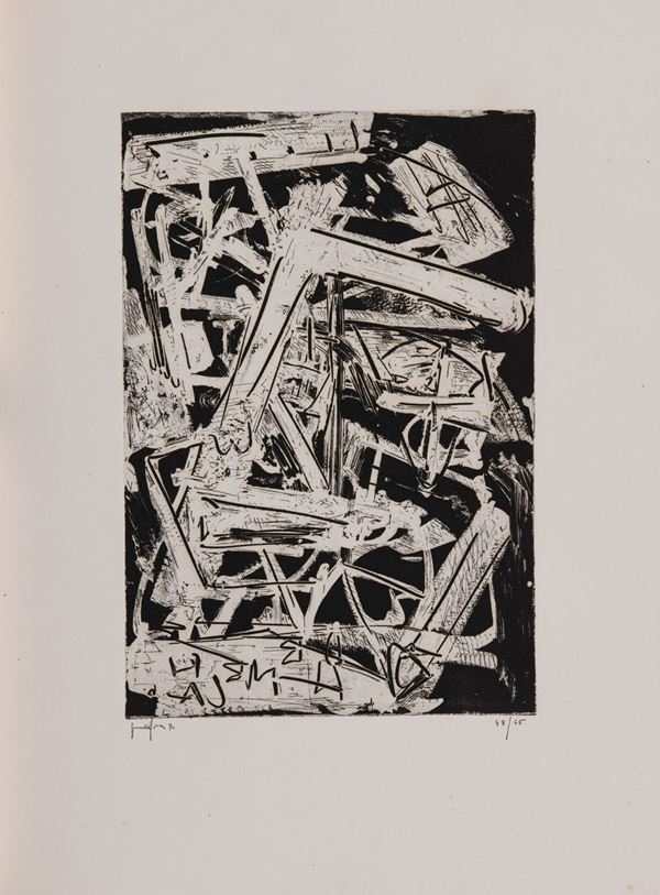 Emilio Vedova : Senza titolo  (1971)  - Acquaforte di cm. 32x22 - Asta Arte Moderna e Contemporanea - Fabiani Arte