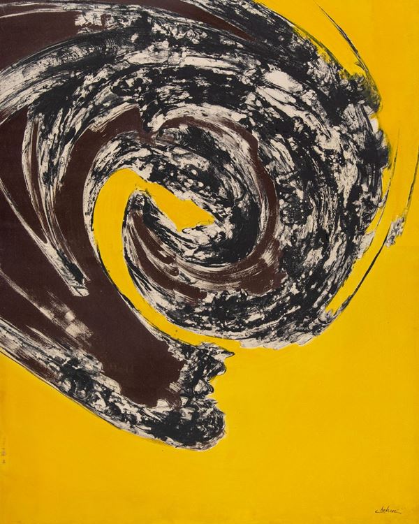 Ferdinando Chevrier : Dimensione alta  (1966)  - Olio su tela - Asta Arte Moderna e Contemporanea - Fabiani Arte