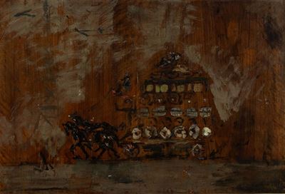 Paesaggio con Carrozza e Cavalli