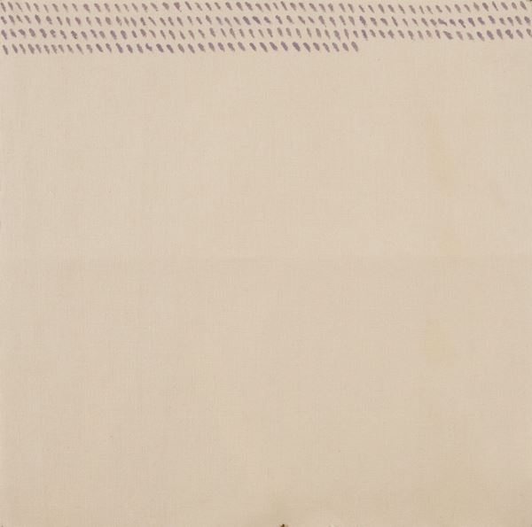 Giorgio Griffa : Segni orizzontali  (1975)  - Acrilico su tela - Asta Arte Moderna e Contemporanea - Fabiani Arte