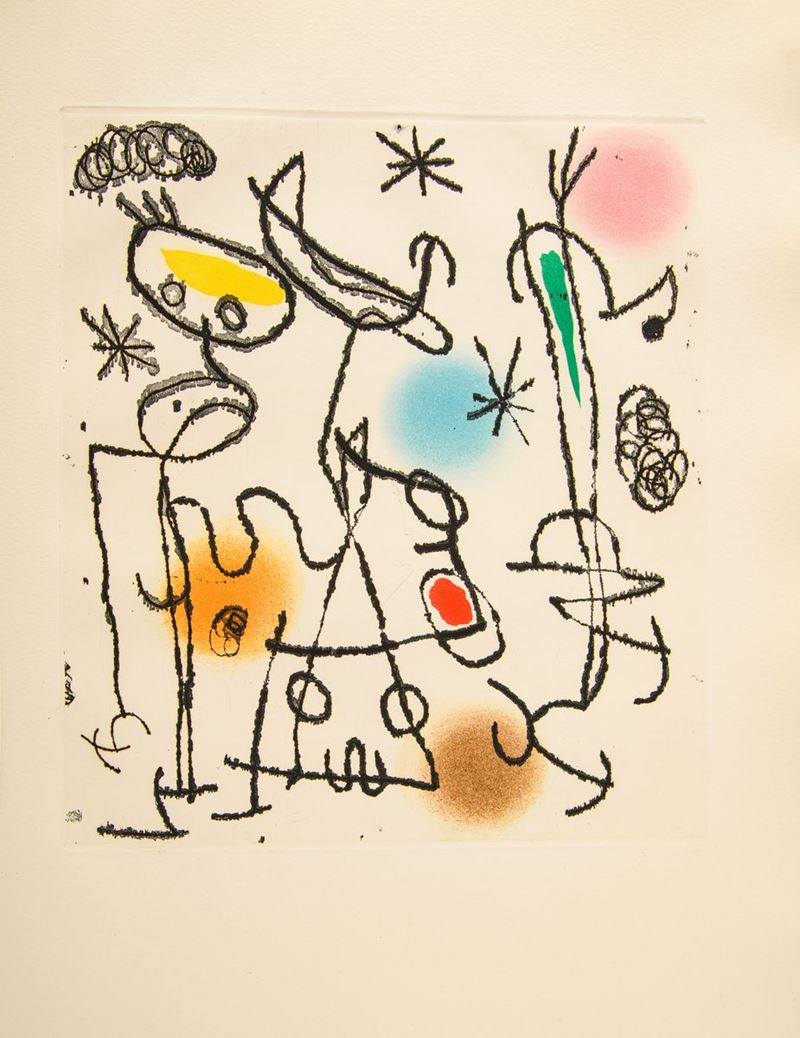 Joan Mirò - Senza Titolo da "paroles Peintes"