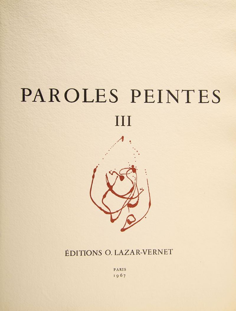 Libro - Paroles Peintes