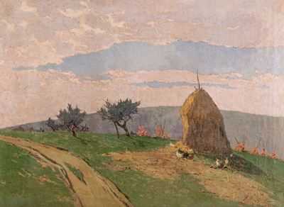 Paesaggio con Pagliaio e Polli