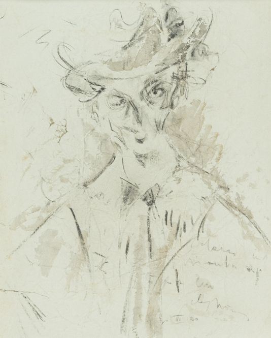 Filippo De Pisis - Ritratto con Cappello