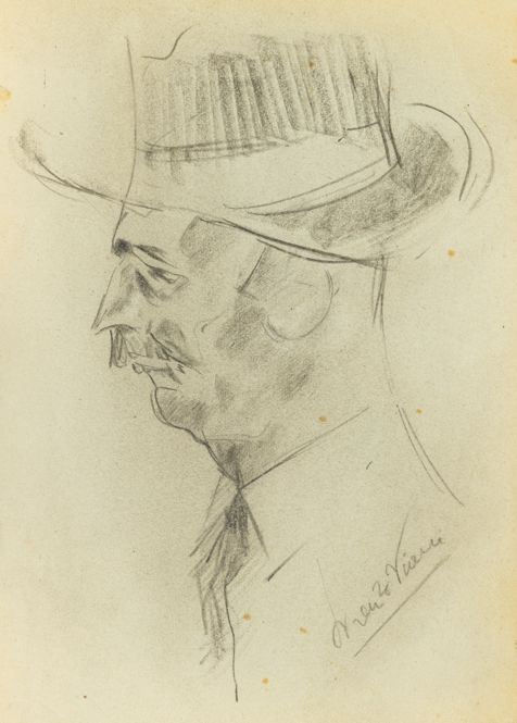 Lorenzo Viani - Ritratto di Garibaldo Alessandrini