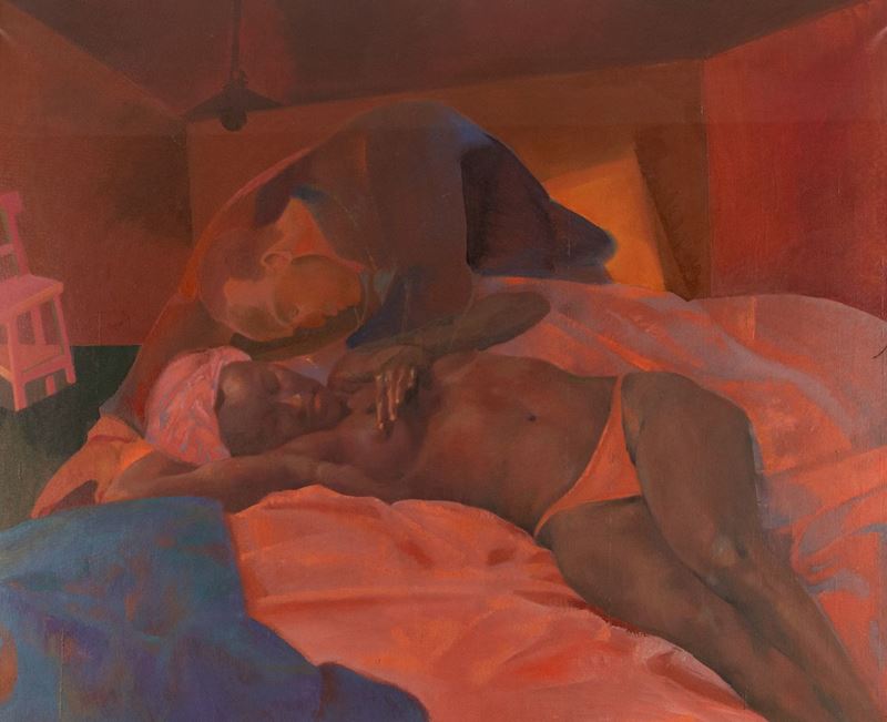 Ugo Attardi - Nudo Disteso e Figura