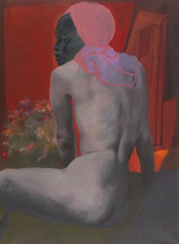 Ugo Attardi : Nudo di spalle  - Olio su tela - Asta Arte Moderna e Contemporanea - Fabiani Arte
