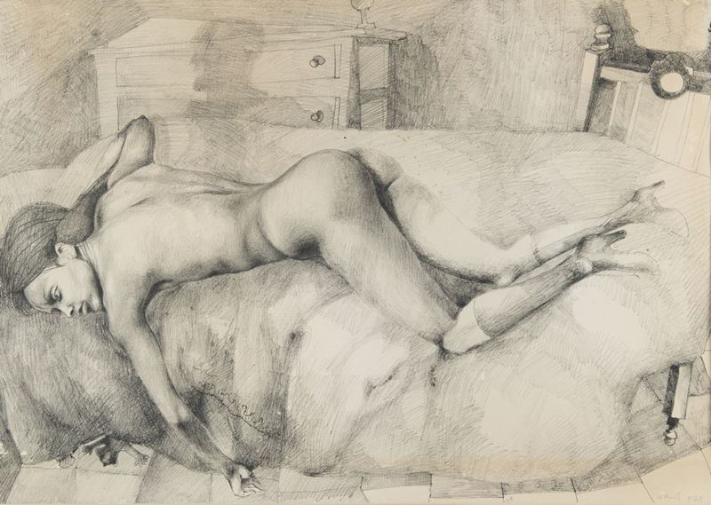 Ugo Attardi - Nudo Disteso