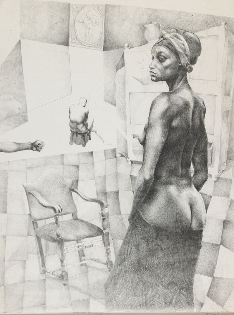 Ugo Attardi - Nudo di Schiena