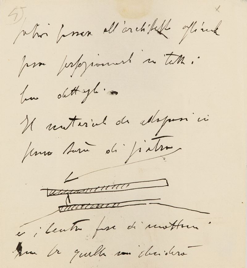 Marino Marini - Manoscritto
