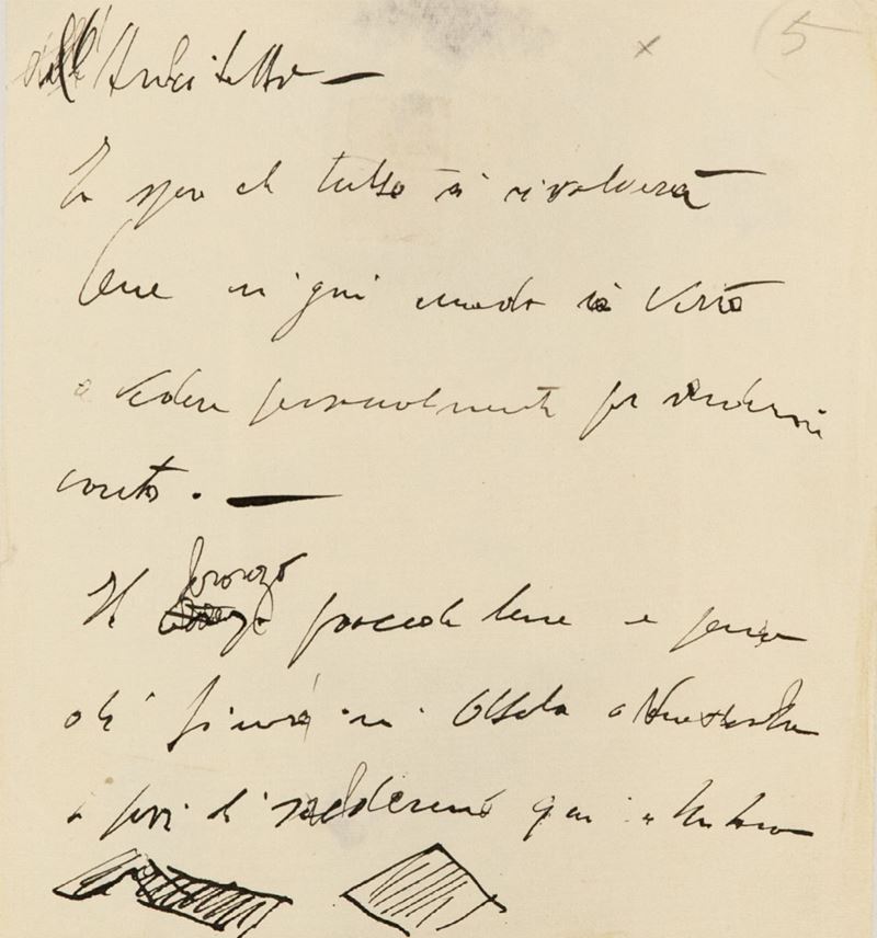 Marino Marini - Manoscritto