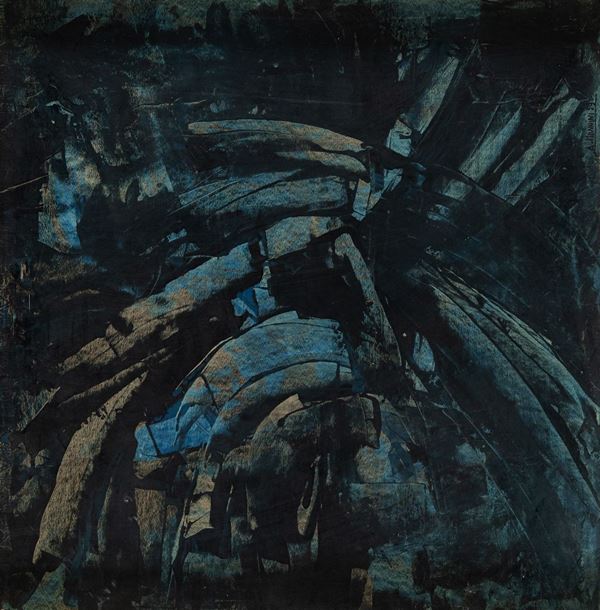 Alvaro Monnini : Senza titolo  (1959)  - Olio su cartoncino applicato su tavola, - Asta Arte Moderna e Contemporanea - Fabiani Arte