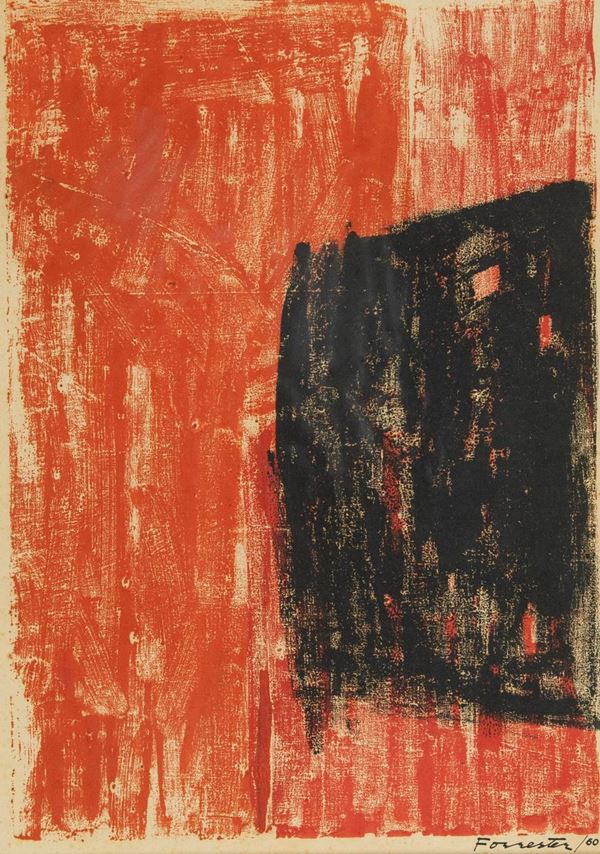 John Forrester : Senza titolo  (1960)  - Tecnica mista su carta - Asta Arte Moderna e Contemporanea - Fabiani Arte