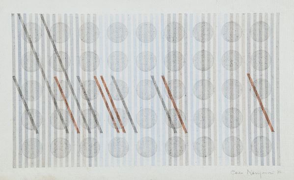 Carlo Nangeroni : Senza titolo  (1976)  - Acrilico su tela - Asta Arte Moderna e Contemporanea - Fabiani Arte