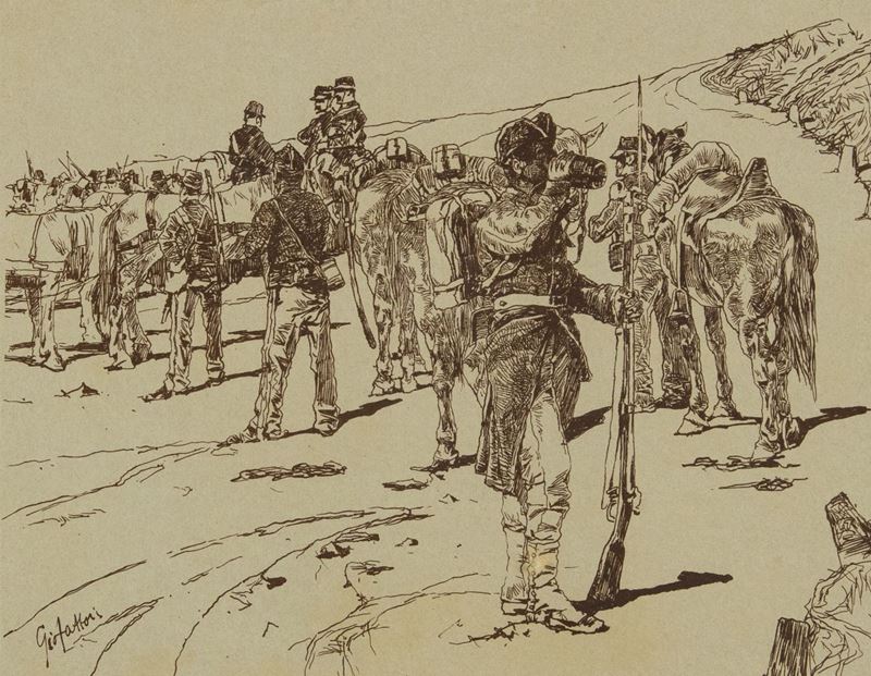 Giovanni Fattori - Alto D'artiglieria alle Grandi Manovre