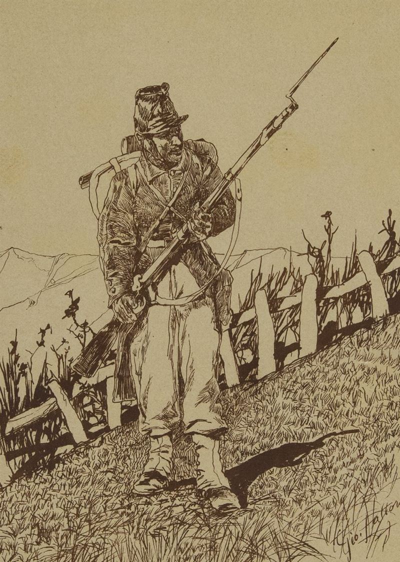 Giovanni Fattori - Granatiere che Impugna il Fucile