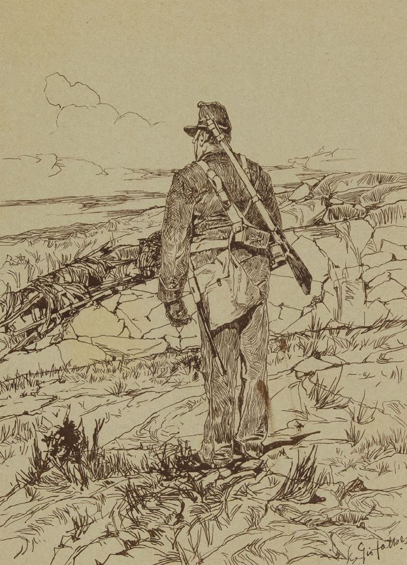 Giovanni Fattori - Granatiere da Tergo