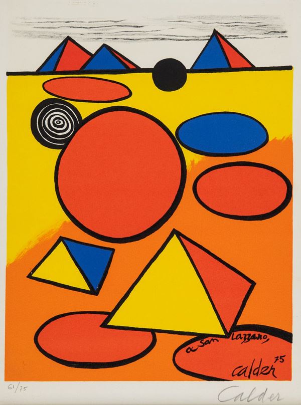 Alexander Calder : Senza titolo  - Litografia su carta - Asta Arte Moderna e Contemporanea - Fabiani Arte