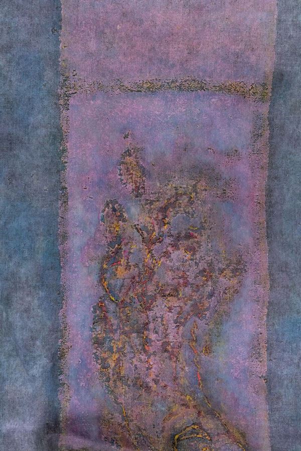 Giulio Greco : Maronda  (1993)  - Tecnica mista su tela di liuta - Asta Arte Moderna e Contemporanea, '800 e'900 - Fabiani Arte