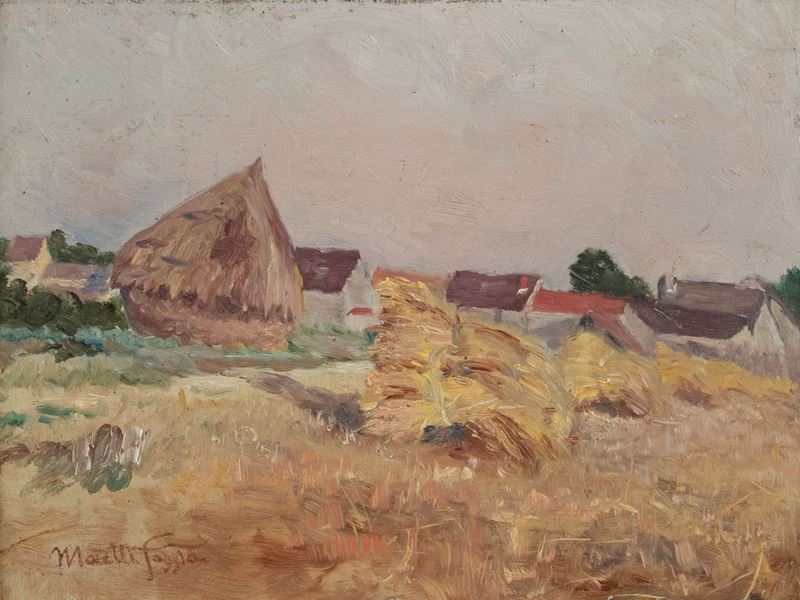 Mario Moretti Foggia - Paesaggio con Pagliai