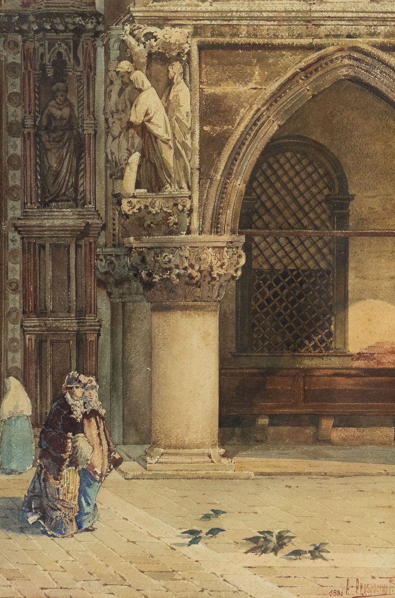 Alberto Prosdocimi - Figure di Fronte al Duomo