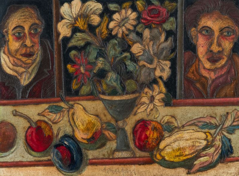 Giuseppe Serafini - Natura Morta e Figure