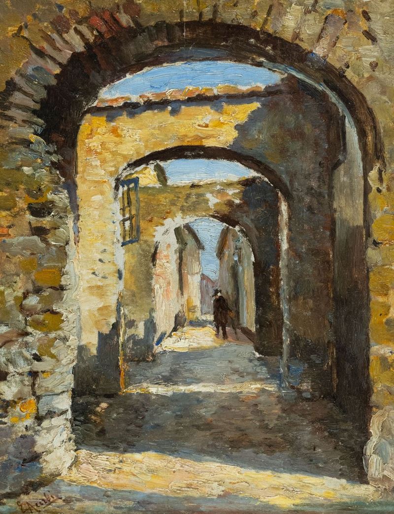 Ezechiele Acerbi - Scorcio con Figura