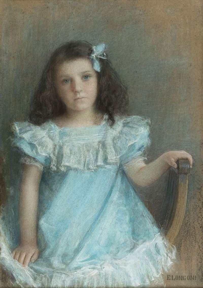 Emilio Longoni - Ritratto di Bambina (flaminia)