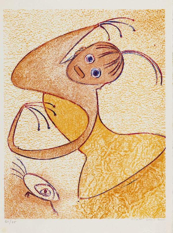 Max Ernst : Senza titolo  - Litografia su carta - Asta Arte Moderna e Contemporanea, '800 e'900 - Fabiani Arte
