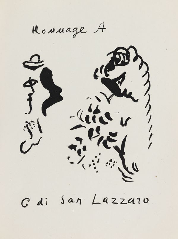 Marc Chagall : Hommage a San Lazzaro  - Litografia su carta - Asta Arte Moderna e Contemporanea, '800 e'900 - Fabiani Arte