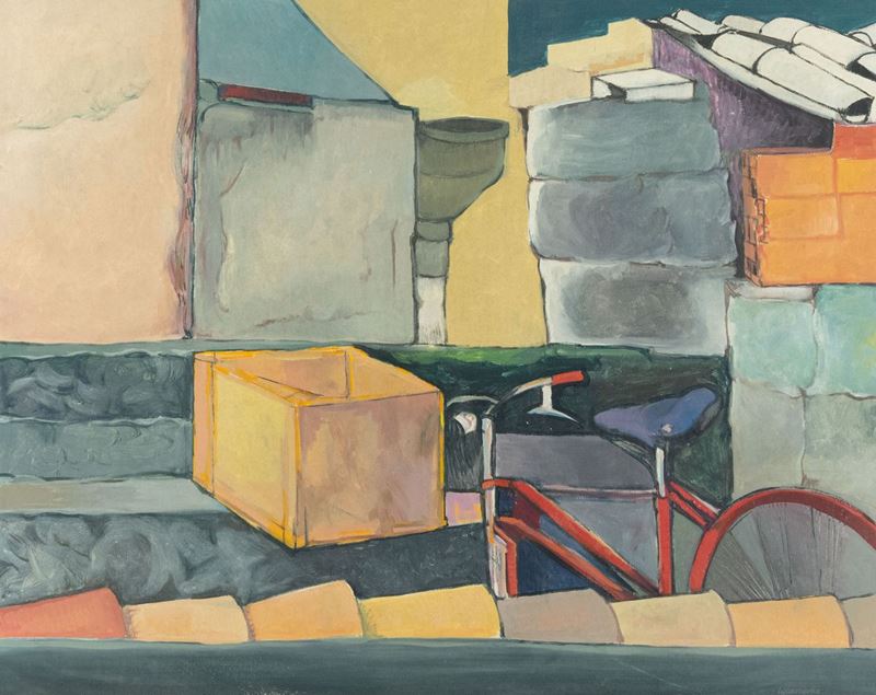 Luigi Guerricchio - Tetti con Bicicletta