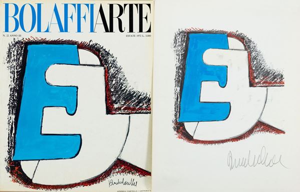 Andrea Cascella : La lettera 'E'  (1972)  - Asta Arte Moderna e Contemporanea, '800 e'900 - Fabiani Arte
