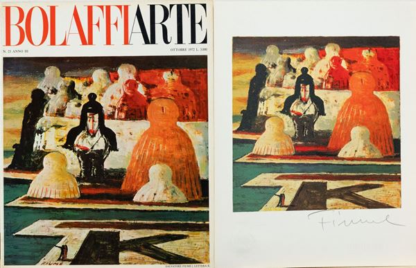 Salvatore Fiume : La lettera &quot;K&quot;  (1972)  - Asta Arte Moderna e Contemporanea, '800 e'900 - Fabiani Arte