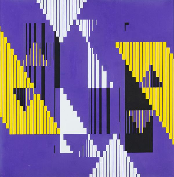 Romano Rizzato : Percorso  (1975)  - Acrilico su tela - Asta Arte Moderna e Contemporanea, '800 e'900 - Fabiani Arte