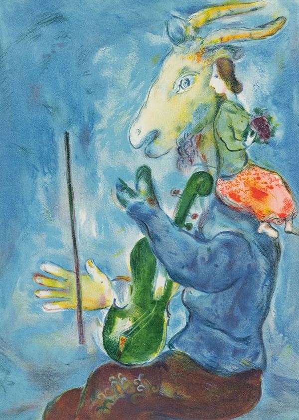 Marc Chagall : Printemps  (1938)  - Litografia a colori - Asta Arte Moderna e Contemporanea, '800 e'900 - Fabiani Arte