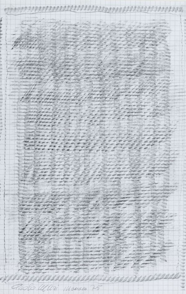 Paolo Masi : Monaco  (1975)  - Lapis su carta - Asta Arte Moderna e Contemporanea, '800 e'900 - Fabiani Arte