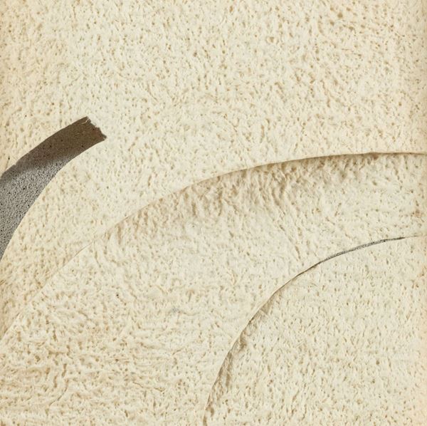 Salvatore Giunta : Superficie strutturata n° 4  (2006)  - Tagli e piegatura con carta lavorata a mano applicata su tavola - Asta Arte Moderna e Contemporanea - Fabiani Arte
