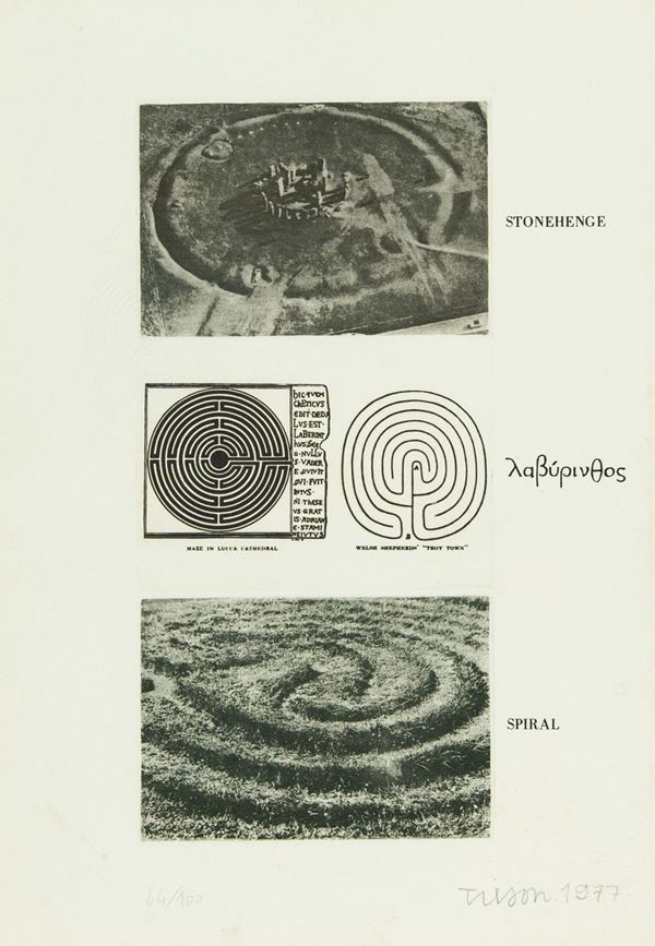 Joe Tilson : Stonehenge  (1977)  - Litografia su carta - Asta Asta 86 di Arte Moderna e Contemporanea - Fabiani Arte