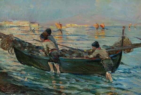 Alceste Campriani - Barca con mariani
